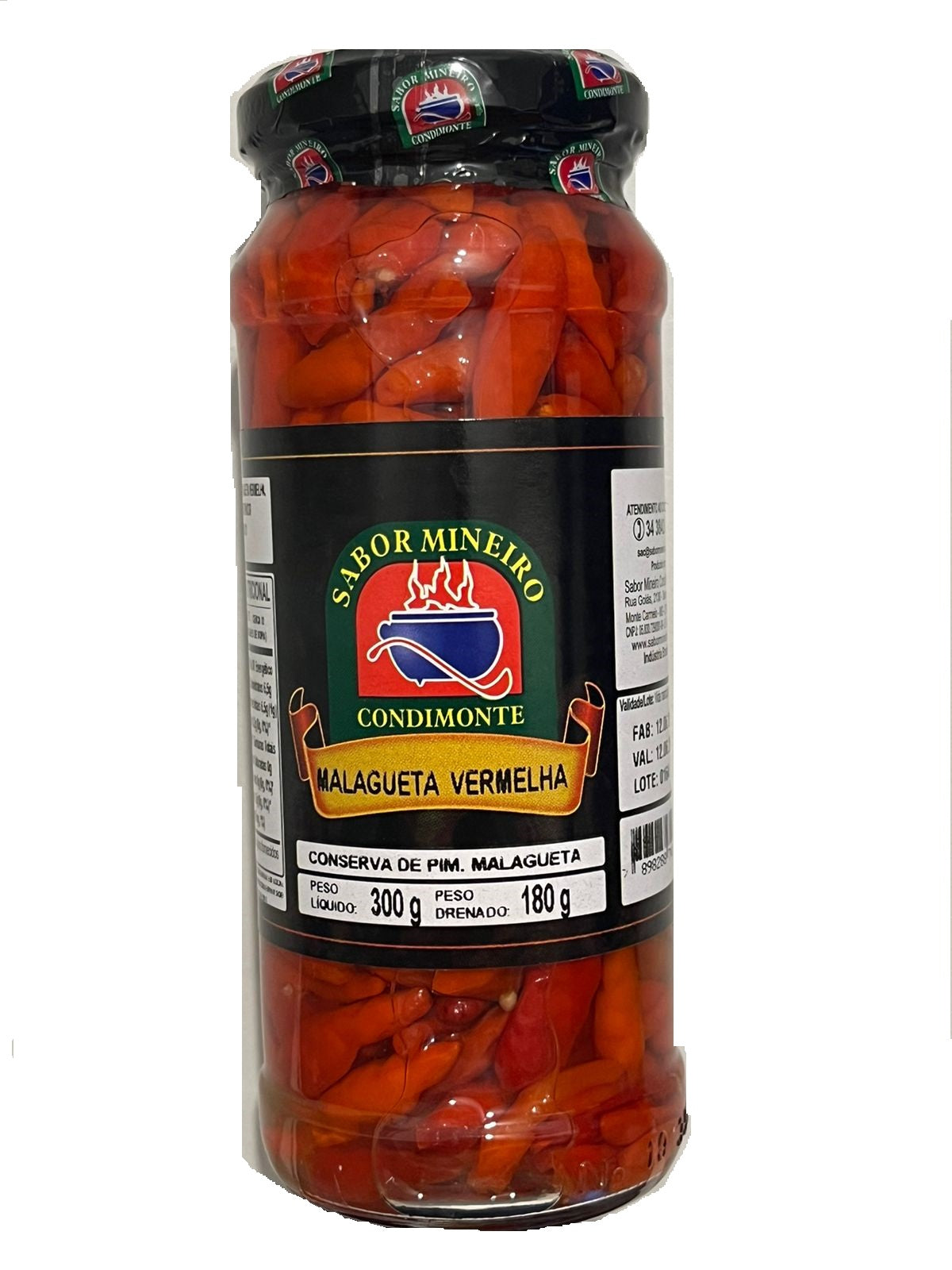 Sabor Mineiro Pimenta: Malagueta Vermelha (300g)